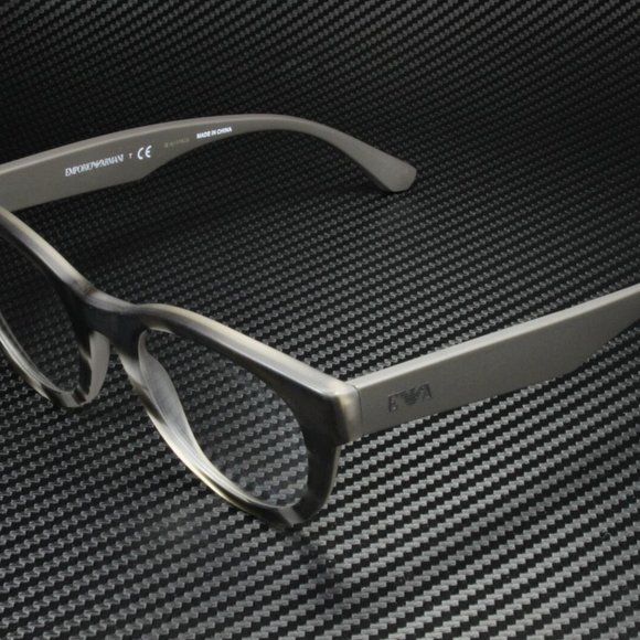 Emporio Armani Men's Matte Brown Grey Eyeglasses! - Picture 1 of 4